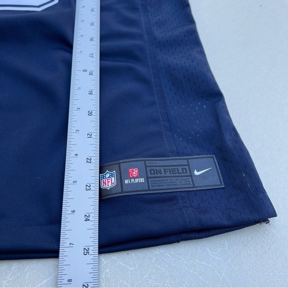 NFL Dallas Cowboys Tony Romo Blue Jersey Nike On Field Youth Medium - Picture 4 of 6